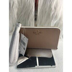Kate Spade NWT‎ Lucy Wristlet Bicolor Saffiano Leather Zip Wallet Clutch